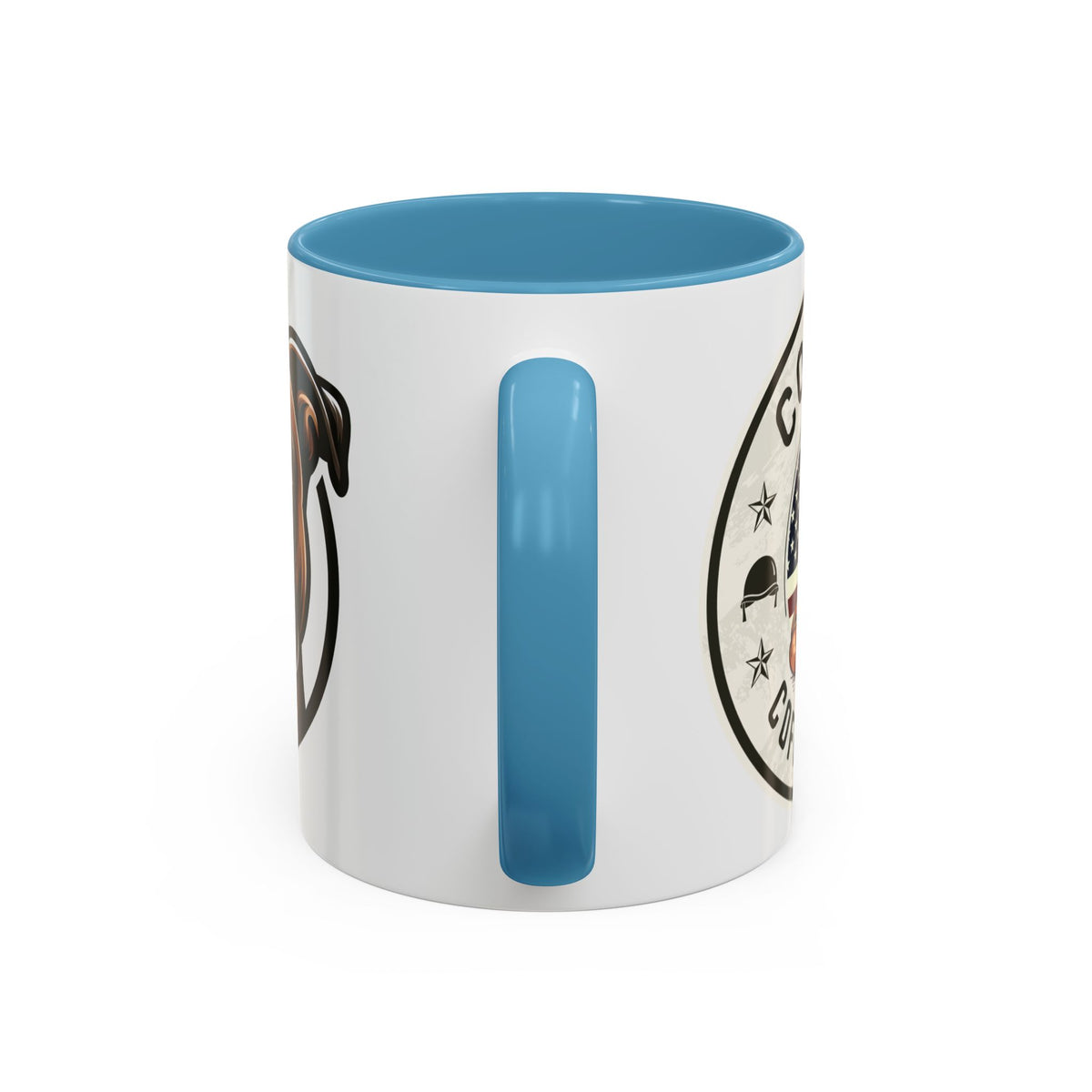 Combat Coffee Mug - Dog Lover's Ceramic Cup with Boxer Design