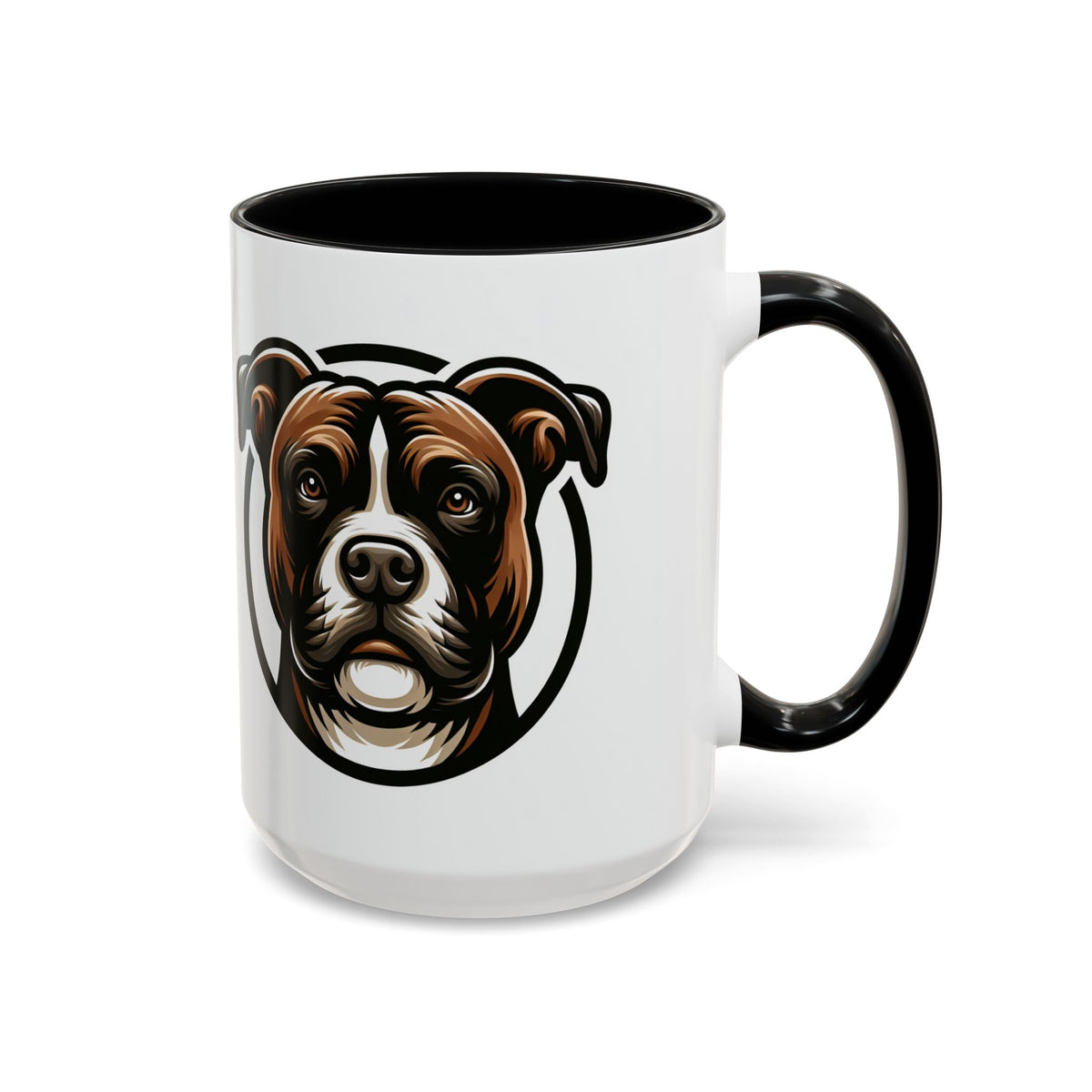 Combat Coffee Mug - Dog Lover's Ceramic Cup with Boxer Design
