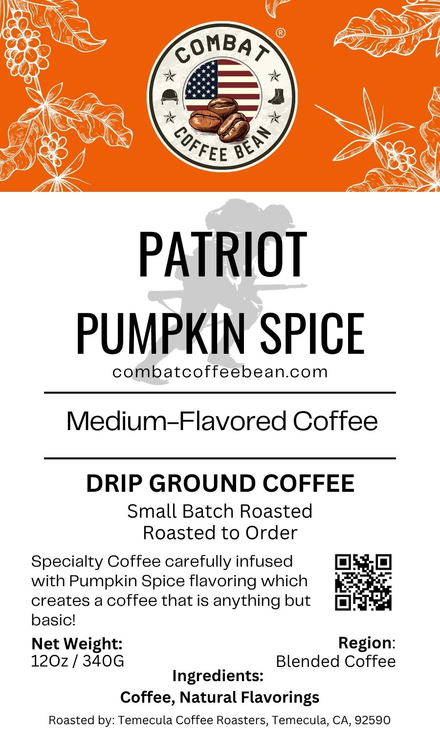 Patriot Pumpkin Spice - Blended - Medium Roast - Flavored