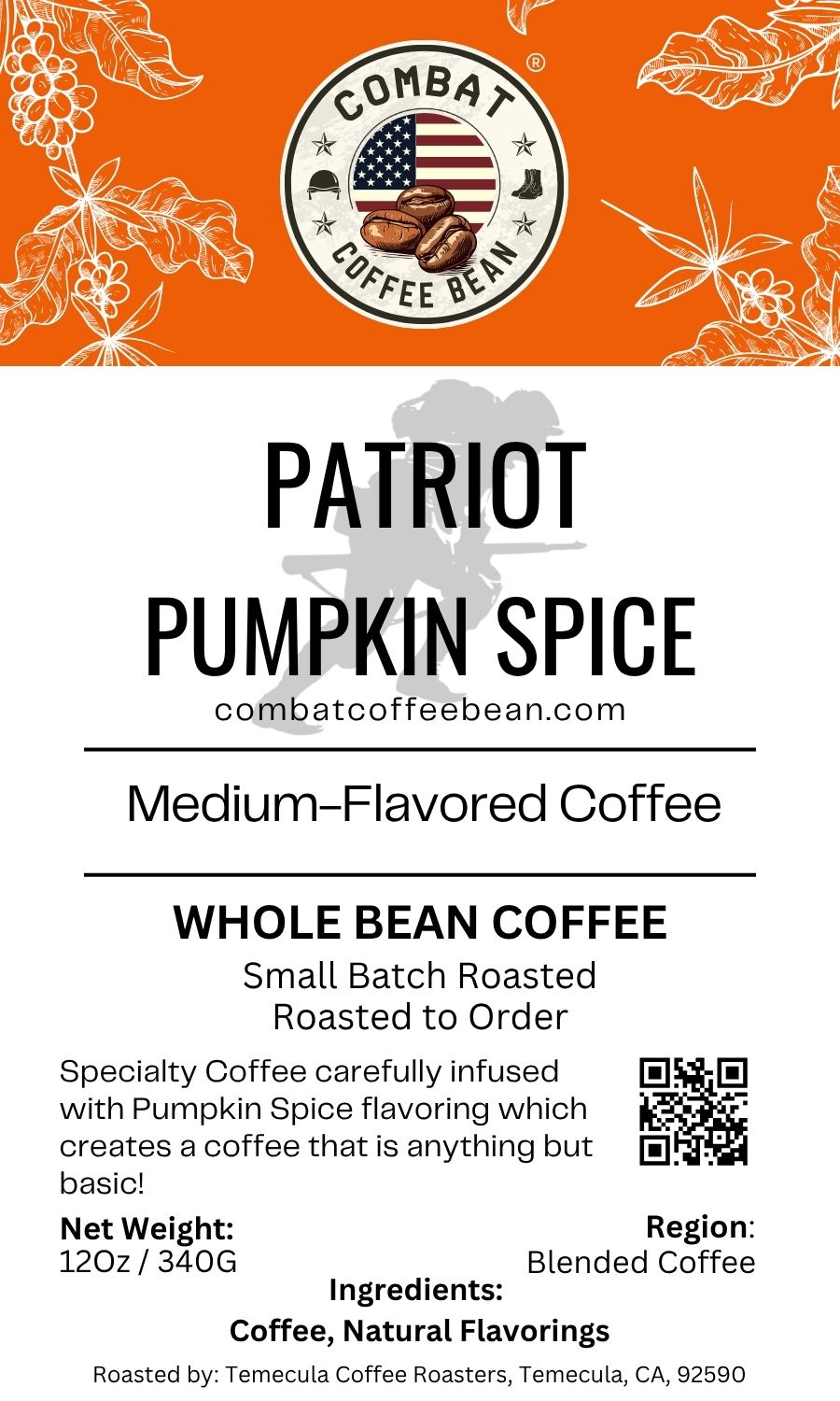 Patriot Pumpkin Spice - Blended - Medium Roast - Flavored