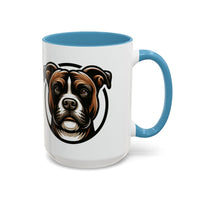 Combat Coffee Mug - Dog Lover's Ceramic Cup with Boxer Design