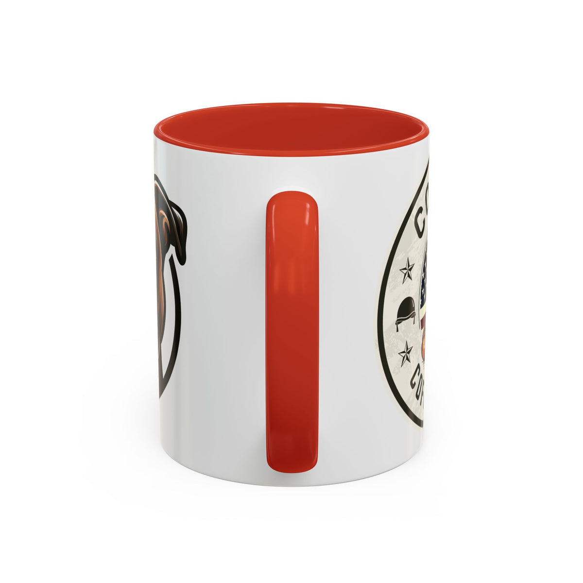 Combat Coffee Mug - Dog Lover's Ceramic Cup with Boxer Design