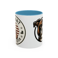 Combat Coffee Mug - Dog Lover's Ceramic Cup with Boxer Design