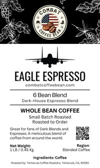 Eagle Espresso —  Blended - Dark Roast - 6 Bean Espresso Blend