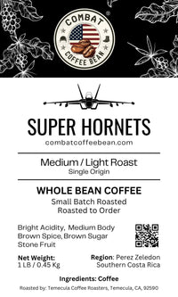 Super Hornets - Costa Rican - Medium/Light Roast