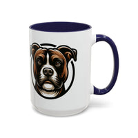 Combat Coffee Mug - Dog Lover's Ceramic Cup with Boxer Design