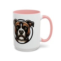 Combat Coffee Mug - Dog Lover's Ceramic Cup with Boxer Design