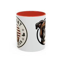 Combat Coffee Mug - Dog Lover's Ceramic Cup with Boxer Design