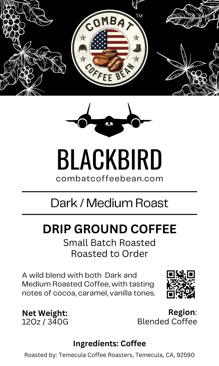 Blackbird - Blended - Medium / Dark Roast Blend