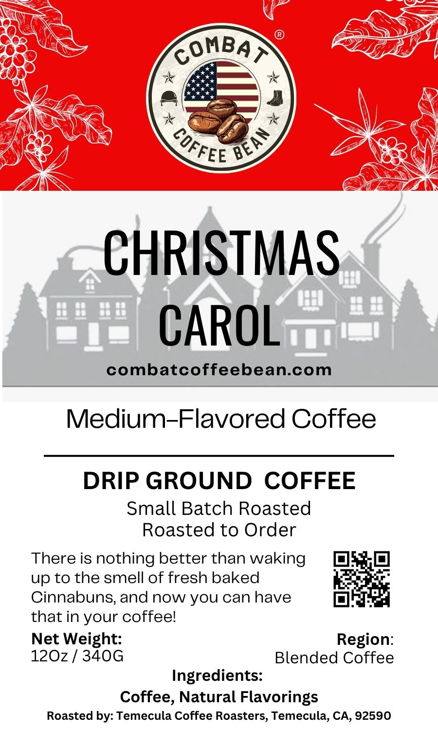 Christmas Carol Coffee - Blended - Medium Roast- Flavored