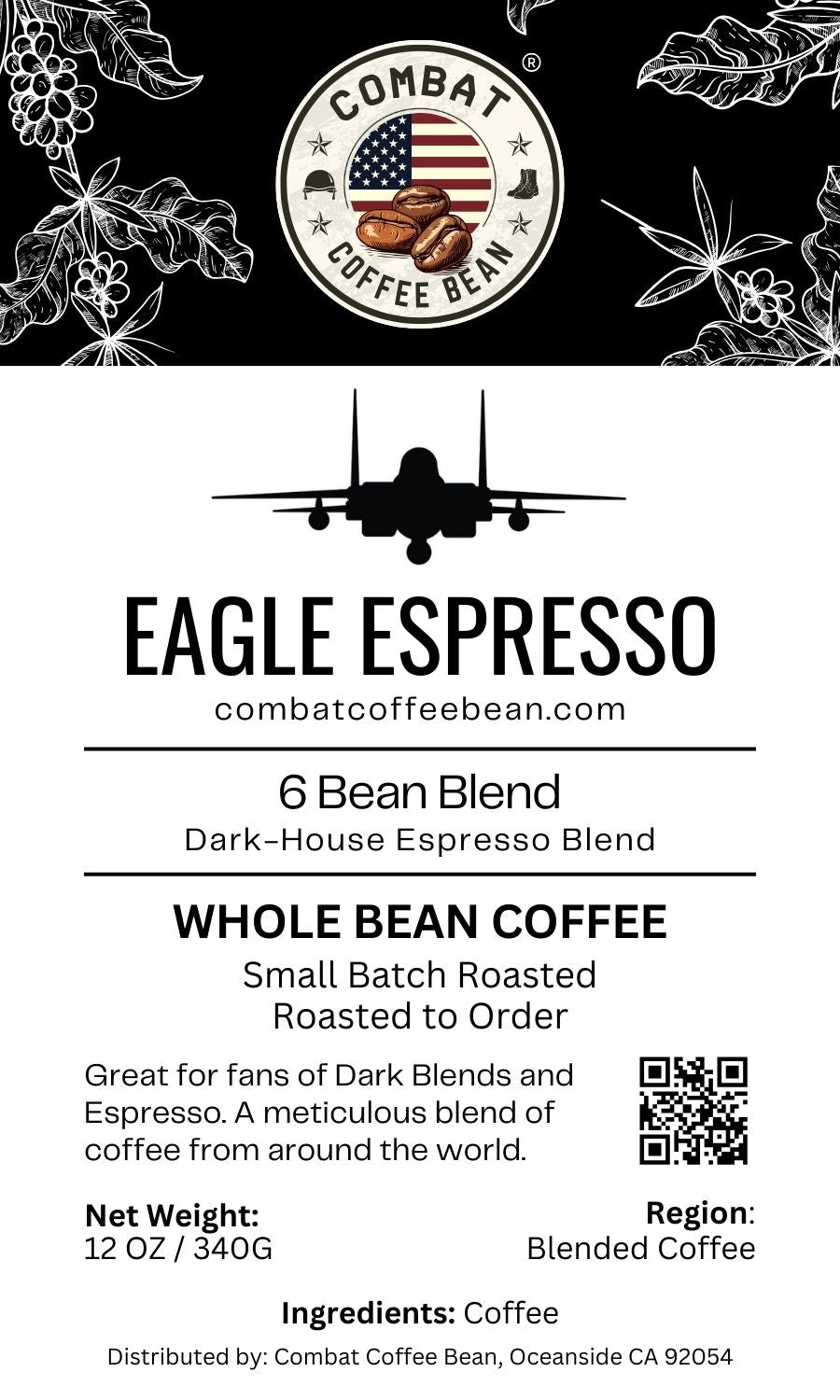 Eagle Espresso —  Blended - Dark Roast - 6 Bean Espresso Blend