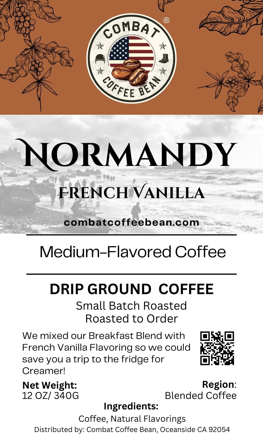 Normandy - Blended - Medium Roast - Natural French Vanilla - Flavored