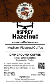 Osprey Hazelnut - Medium Roast - Flavored Coffee (Naturally Flavored Hazelnut)