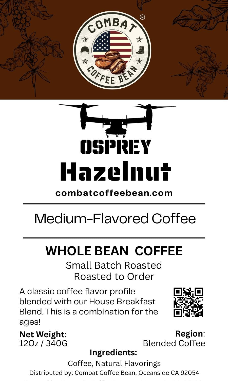 Osprey Hazelnut - Medium Roast - Flavored Coffee (Naturally Flavored Hazelnut)