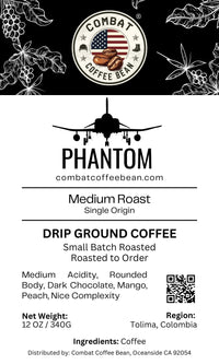 Phantom - Colombian - Medium Roast (Smooth Body, Mandarin Orange, Chocolate)