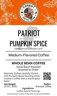 Patriot Pumpkin Spice - Blended - Medium Roast - Flavored (Natural Pumpkin Spice Flavoring)
