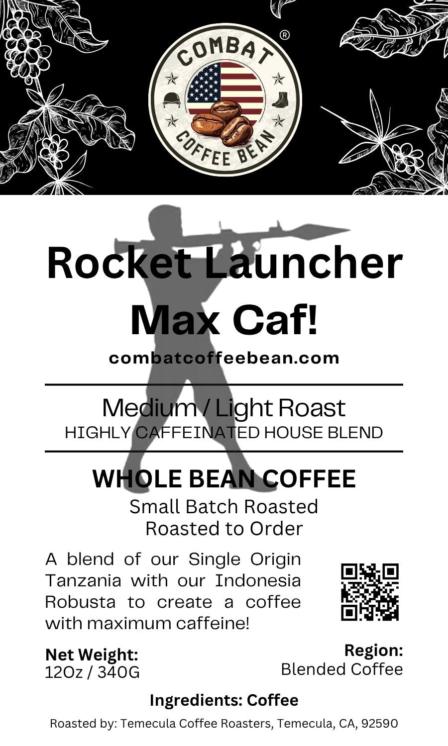 Rocket Launcher Max Caf! - Blended - Light / Medium Roast