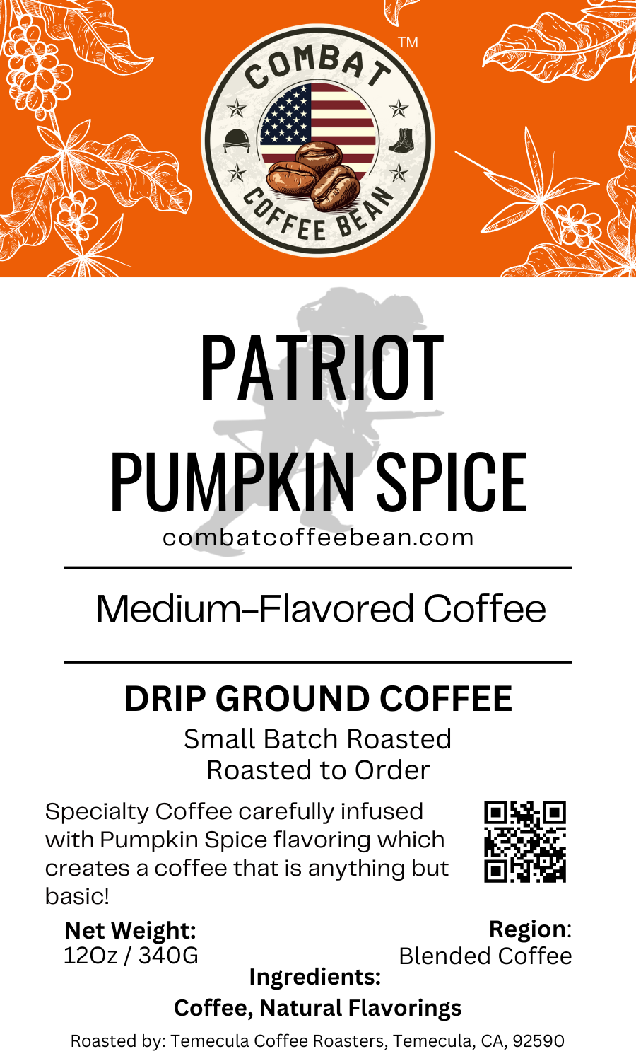 Patriot Pumpkin Spice - Blended - Medium Roast - Flavored