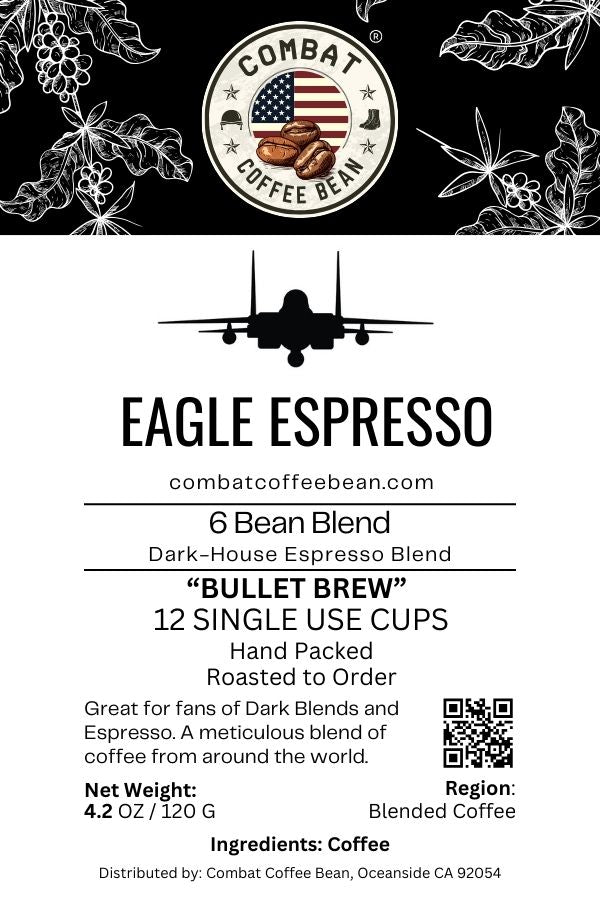 Eagle Espresso —  Blended - Dark Roast - 6 Bean Espresso Blend