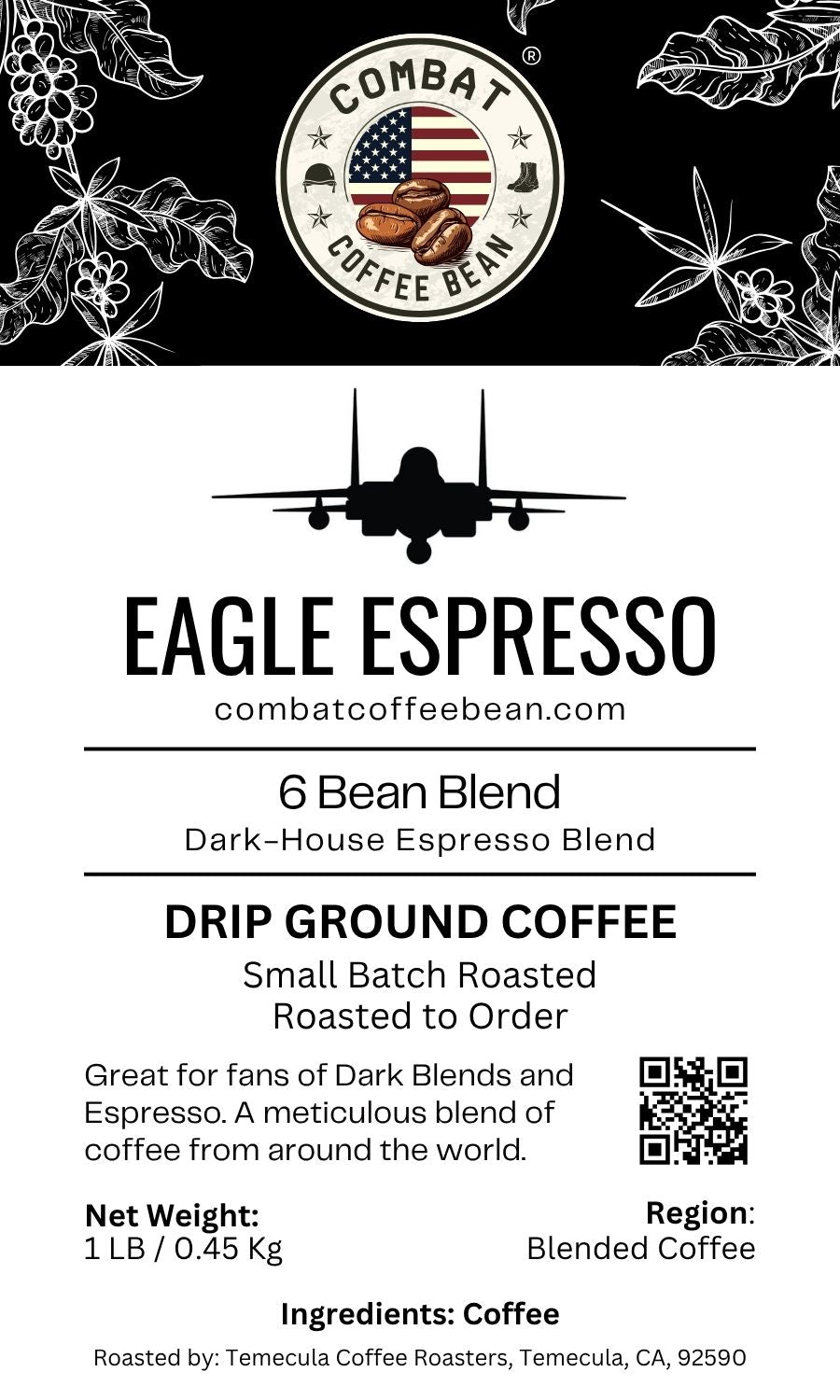 Eagle Espresso —  Blended - Dark Roast - 6 Bean Espresso Blend