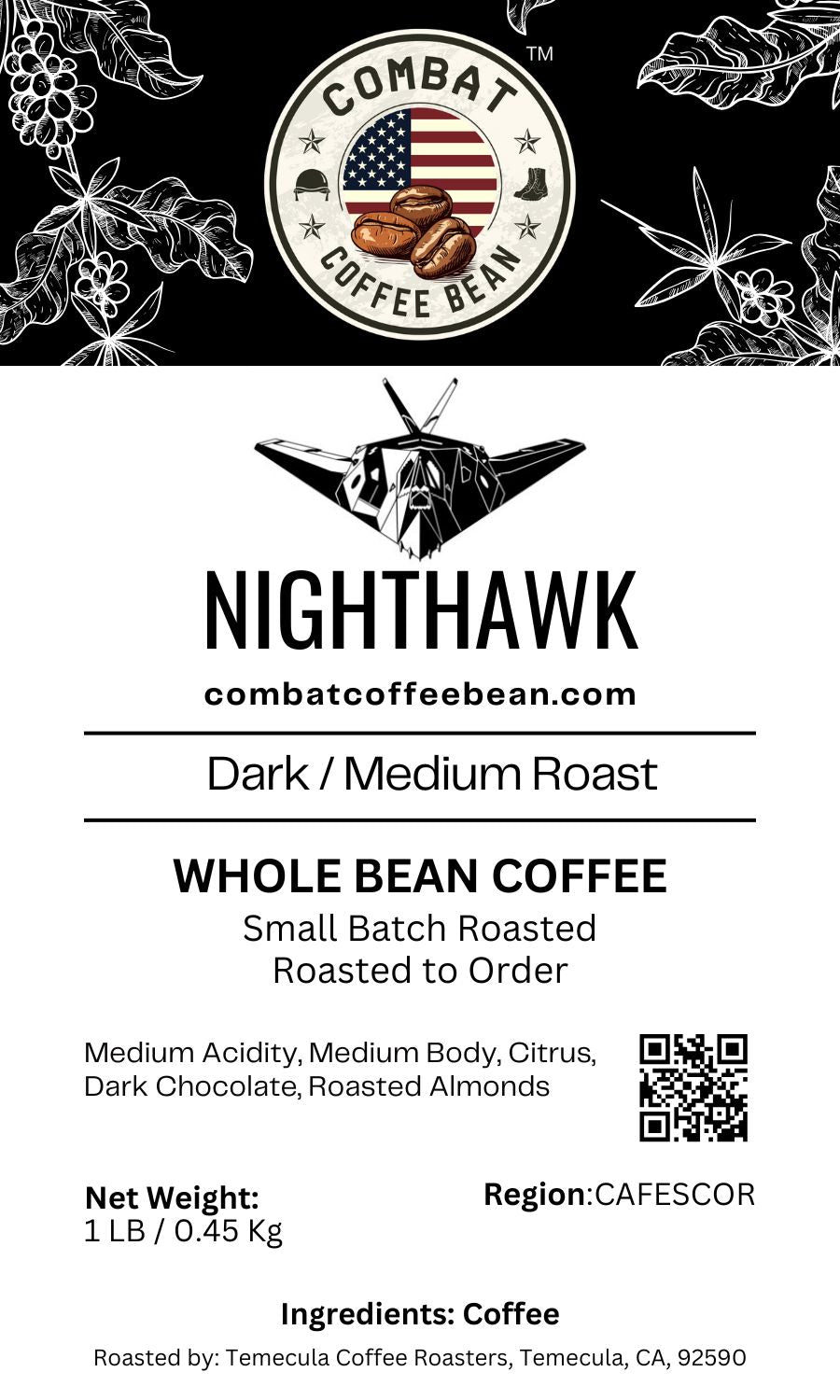 Nighthawk - Honduran - Medium / Dark Roast