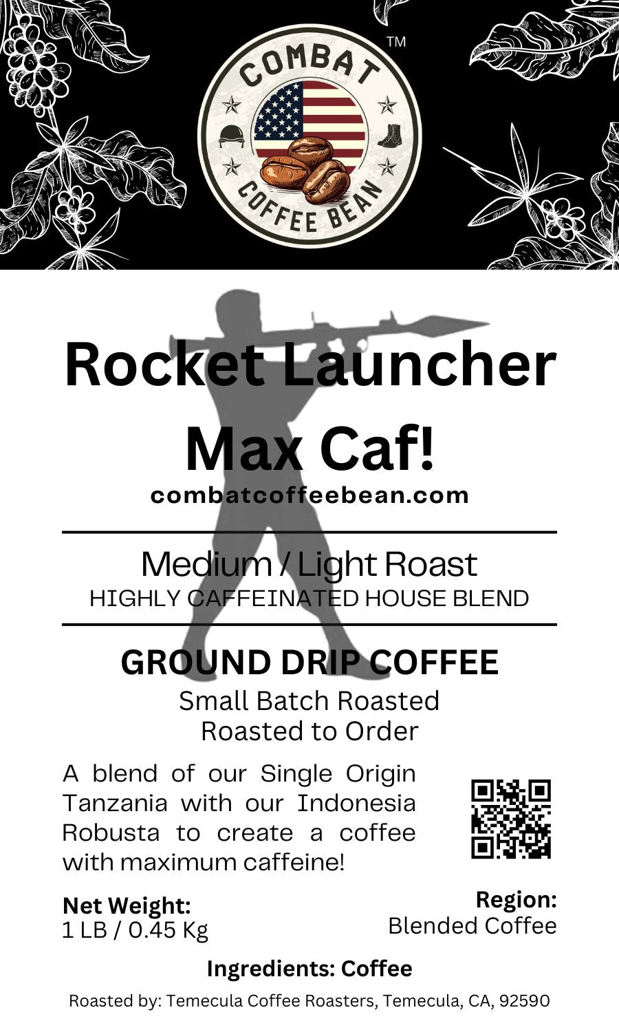 Rocket Launcher Max Caf! - Blended - Light / Medium Roast