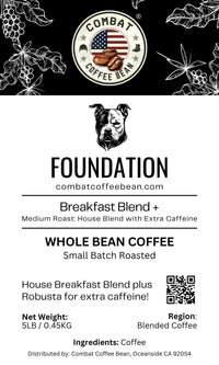 Foundation - Breakfast Blend Plus - Extra Caffeine Blend (Strong Breakfast Blend)
