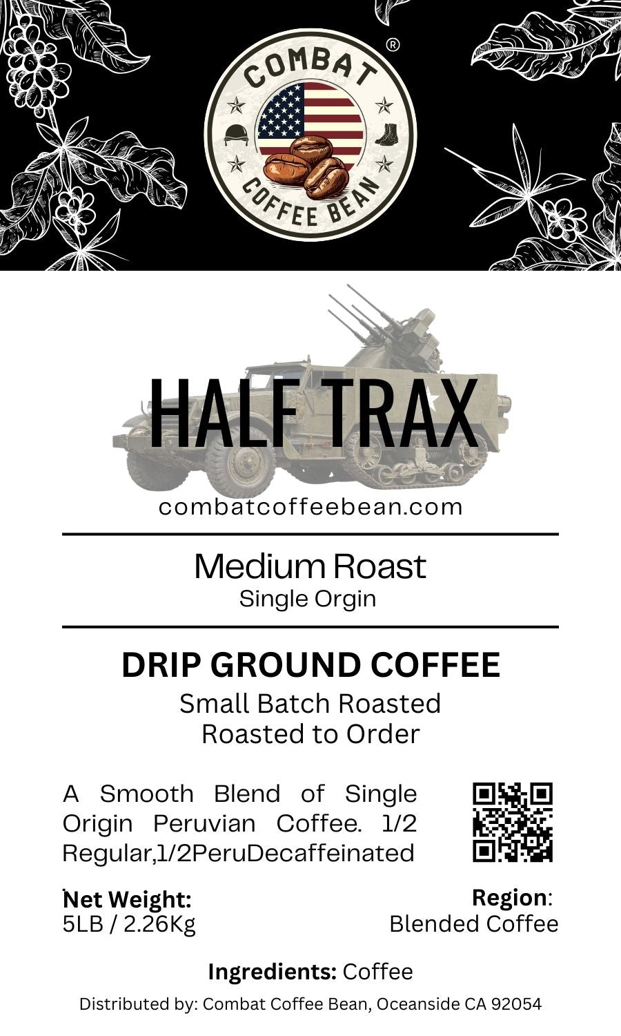 Half-Trax - Medium Roast - Blended (Gentle Richness, Subtle Sweetness)