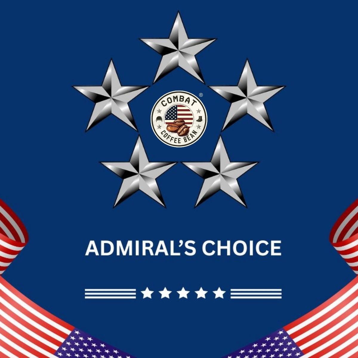 Admiral's Choice - Italian Roast - Blended - Dark Roast (Dark Chocolate, Toasted Walnut, Hint of Smokiness)