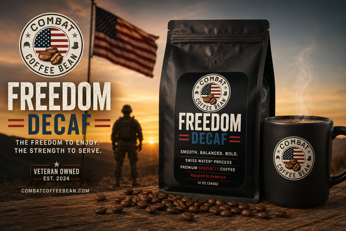Freedom Decaf - Peruvian - Medium Roast (Smooth Body, Lemon, Herbal, Chocolate)