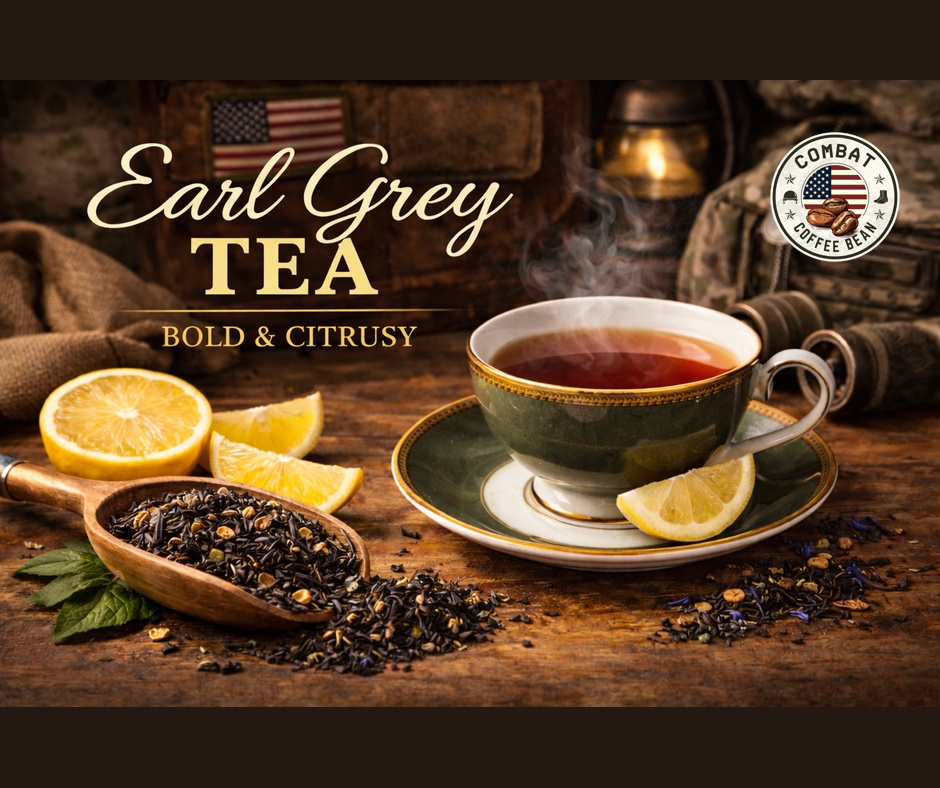 Earl Grey Tea (Orange, Floral, Malt, High Astringency, High Body, Medium Sweetness)