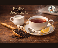 English Breakfast Tea (Malty, Fruity, Sweet, High Astringency, Medium Body, Medium Sweetness)