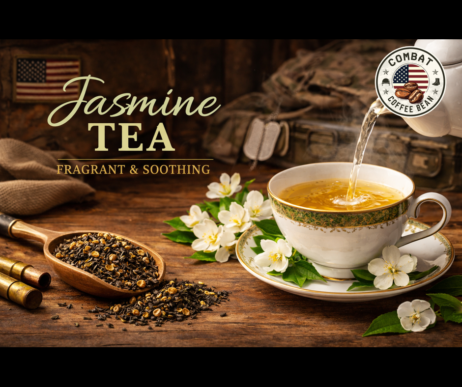 Jasmine Tea (Floral, Vegetal, Sweet, High Astringency, High Body, Medium Sweetness)