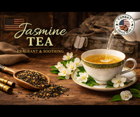 Jasmine Tea (Floral, Vegetal, Sweet, High Astringency, High Body, Medium Sweetness)